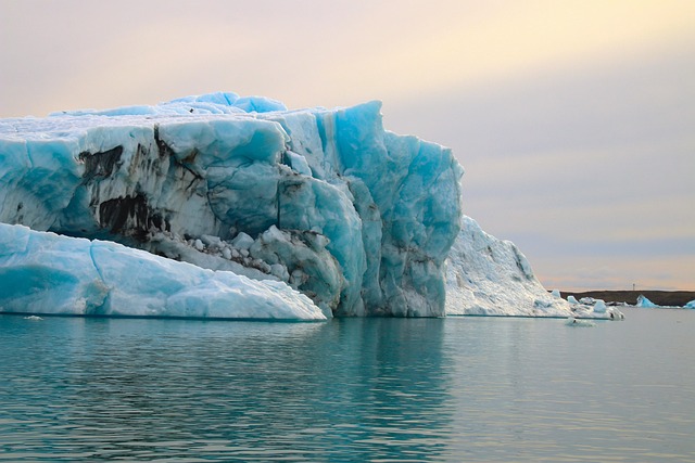 Research vessel in arctic waters